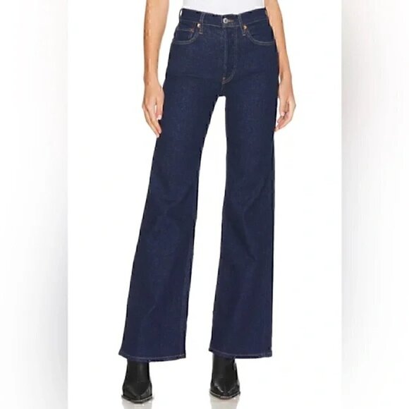 Re/Done Denim - RE/DONE Jeans 70's Ultra High Rise Wide Leg Rigid Like